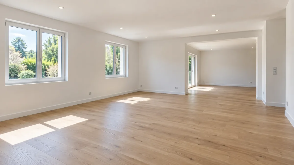Pose de cloisons pour réunir deux pièces en un séjour à Bourgoin-Jallieu, chantier réalisé par ECM